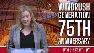 Jayne Bryant | Minister for Social Justice Question | Windrush Generation 75 years