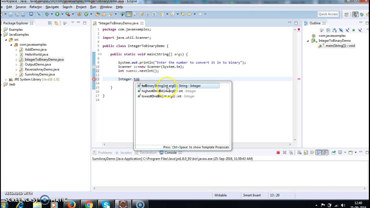 Write A Java Program To Convert Integer To Binary In Java? - YouTube