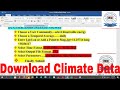 How to Download Climate Data