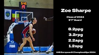 Zoe Sharpe - Class of 2024 - 2024 U18 European Championships Highlights