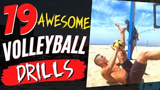 19 of the BEST and most FUN Solo Volleyball Drills