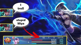 Toxic Teammate Trashtalk Me, But I Ended Up Carrying With Miya | MLBB