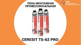 Пена монтажная профессиональная CERESIT TS-62 PRO Стройбаза КУБ