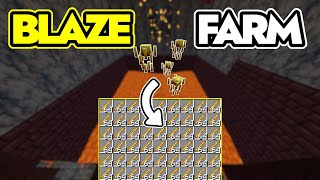 BEST EASY BLAZE FARM MINECRAFT 1.21.4 - 1,200 RODS /HR - Tutorial