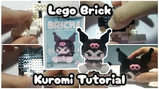 Kuromi Tutorial Lego Brick W2117 How To Build Nano Block Cara memasang merakit