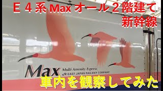 【上越新幹線】E4系 Maxの車内を観察してみた