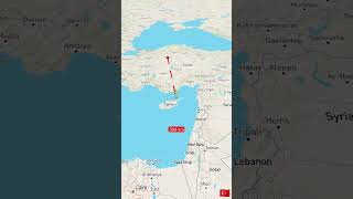 Distance between Ankara to Tel Aviv Palestine #moscowregion #aviation #ukrainerussiaborder #automobi