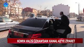 Konya Valisi Özkan'dan Kanal 42'ye ziyaret