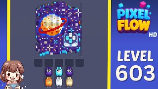 Pixel Flow Level 603 Solution Walkthrough