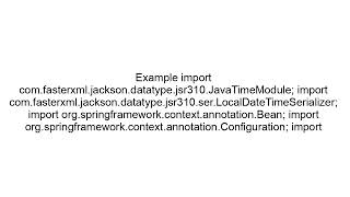 Customize Jackson ObjectMapper in Spring Boot | Global JSON Mapper Configuration