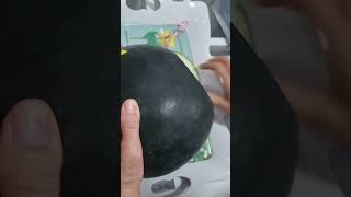 Beautiful Black Watermelon Cutting Skills #asmr #watermelon #cutting #satisfying #shorts