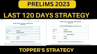 Last 120 days strategy for Prelims 2023