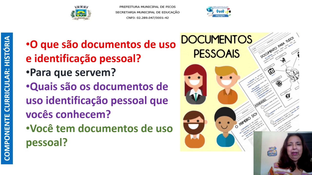 Atividade Documentos Pessoais 2 Ano Zuledu