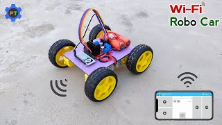 Wi-Fi Control Robot Car 🚗 | How To Make Mobile Control Car Using NodeMCU ESP-8266