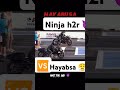 Ninja h2r vs hayabusa 😤😈#shorts #shortsfeed #kawasakininjah2r #vs #hayabusa #trending #trend 😤😤😈