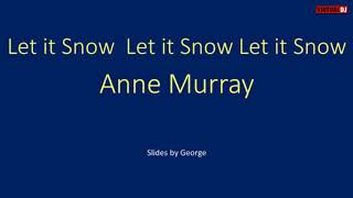 Anne Murray   Let it Snow  Let it Snow Let it Snow  karaoke