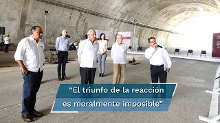 Llueve, truene o relampaguee, se consumará la cuarta transformación: AMLO