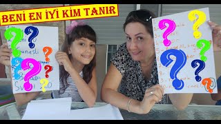 Beni en iyi kim tanıyor LERA   Elif ile Eğlenceli Video #EvdeKal #SendeOyna