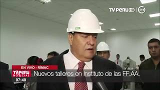 Ministro de Defensa presentó nuevos talleres de Instituto Tecnológico de las FF.AA.