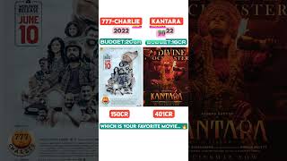 Kantara 🆚 777 charlie movie comparison | Box office comparison | #shorts #viral #youtubeshorts