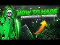 How To Make Professional Thumbnail On Android | Free Fire Thumbnail Tuotorial