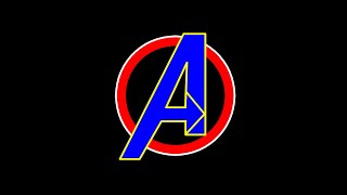 Avengers logo made by python ❤❤ #shorts #short # avengers #python