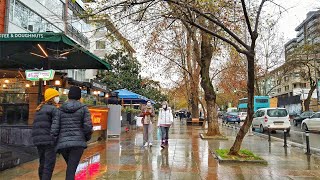 ⁴ᴷ⁶⁰ Istanbul Walk | Bağdat Avenue | Light Rain in Winter 2021