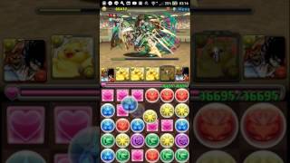 パズドラ - 極限闘技場1 - 究極うしおととら - デブチョコボ4体