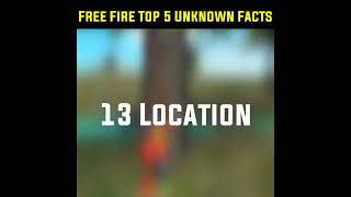 Free Fire Top 5 Unknown Facts #shorts #short #shortvideo #shortsfeed #facts #freefire #factsvideo