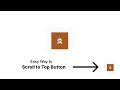How to make Back to top button using html css | Scroll top button