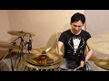 drum solo with max stack cymbals mike portnoy signature .