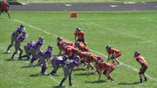 Rochelle jr tackle 8th grade Byron vs Rochelle 9/3/2016