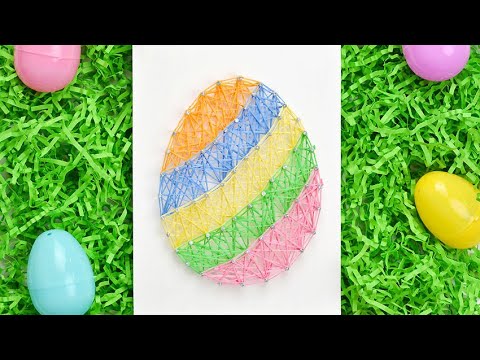Easy Easter Egg String Art Tutorial Diy Joy