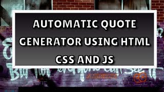 Build a Random Quote Generator with JavaScript | Easy Coding Tutorial for Beginners 🚀