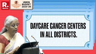 'Daycare Cancer Centres To Be Set Up In All District Hospitals': Big Announcement By FM Sitharaman