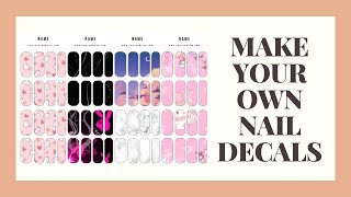 Create Custom Nail Decals with Canva | DIY Nail Art Tutorial