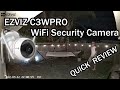 EZVIZ C3W Pro WiFi Security Camera 1080P, AI Detection Full Review And Tutorial With Live Footage