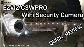 EZVIZ C3W Pro WiFi Security Camera 1080P, AI Detection Full Review And Tutorial With Live Footage