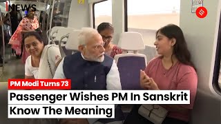 PM Modi Birthday: Commuter In Delhi Metro Sing Birthday Song In Sanskrit; What Does It Mean?
