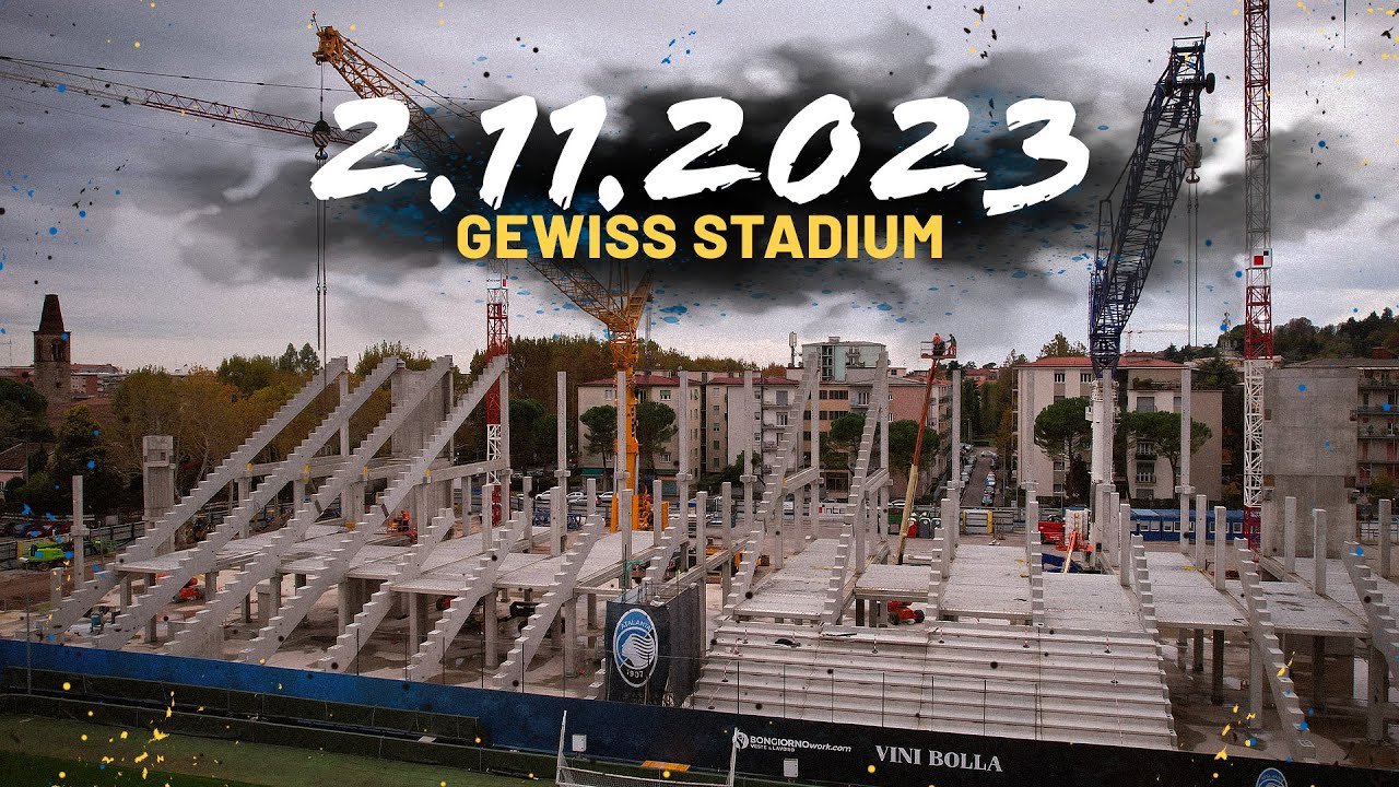 Gewiss Stadium: Prende Forma La Nuova Curva Sud Morosini - YouTube