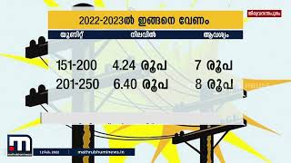 കെഎസ്ഇബിയുടെ വൈദ്യുതി നിരക്ക് വര്‍ധന നിര്‍ദേശം പുറത്തുവിട്ടു | Mathrubhumi News