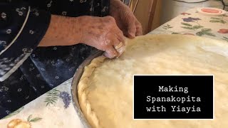 Making Spanakopita with Yiayia in Redford - 2021