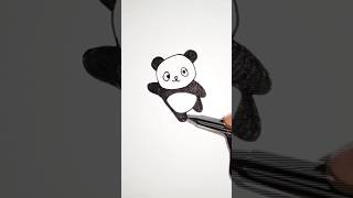 panda drawing👌❤ #art #drawing #shorts