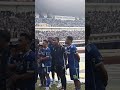 selebrasi pemain PERSIB ke tribun utara kemenangan 5-2