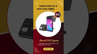 SHREYANS 4G \u0026 WiFi POS Terminal,Alacrity 3GB RAM 16GB ROM Adnroid POS System #billingpos