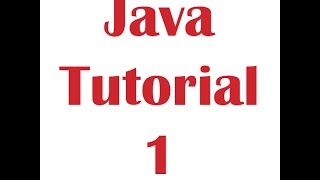 Java Programming Tutorial 1 - Install JDK