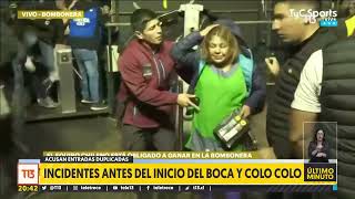 Delincuentes ingresan a la fuerza a La Bombonera en medio del duelo de Colo Colo y Boca Juniors
