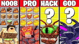 Minecraft Battle: BOSS COMPILATION CRAFTING CHALLENGE - NOOB vs PRO vs HACKER vs GOD Funny Animation