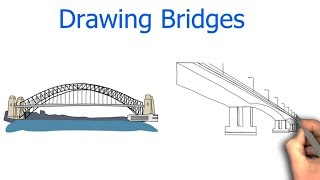 Drawing Bridges ,How to draw a bridge