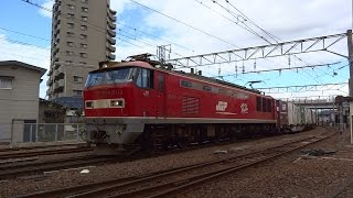 2015.09.29 貨物列車（3098列車）秋田駅到着